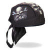 Hot Leathers HWH1054 Skull and Wrench Bones Headwrap