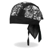 Hot Leathers HWH1093 Smokin Five Skulls Headwrap