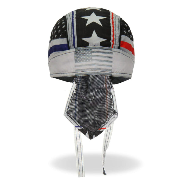 Hot Leathers 36688 Thin Line Stars and Stripes Flag Headwrap