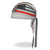 Hot Leathers HWH1097 Thin Line Stars and Stripes Flag Head Wrap