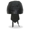 Hot Leathers HWL1010 Black Perforated Leather Head Wrap