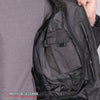 Hot Leathers JKM1025 Men’s Black Armored Nylon Mesh Jacket with Reflective Piping and Concealed Carry Pocket