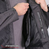 Hot Leathers JKM1025 Men’s Black Armored Nylon Mesh Jacket with Reflective Piping and Concealed Carry Pocket