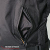 Hot Leathers JKM1026 Men’s Black Nylon Jacket with Orange Reflective Trim