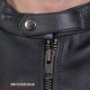 Hot Leathers JKM1027 Men’s Black ‘Carry and Conceal’ Leather Jacket