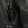 Hot Leathers JKM1028 Men's Black Leather MC Jacket with Zip Out Lining