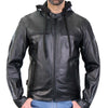 Hot Leathers JKM1031 Menâ€™s â€˜Skull and Bonesâ€™ Leather Jacket with Flannel Lining