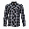 Hot Leathers JKM3002 Men's Black and White Armored Flannel Jacket