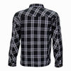 Hot Leathers JKM3002 Men's Black and White Armored Flannel Jacket