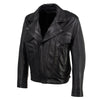 Hot Leathers JKM5008 USA Made Men's 'Revolve' Black Premium Leather Vented Motorcycle Jacket