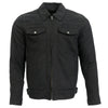 Hot Leathers JKM6001 Men's Black Denim Armored Shirt Jacket