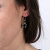 Hot Leathers JWE1107 Stainless Steel Iron Cross Earrings