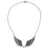 Hot Leathers JWN1007 Black Angel Wings Necklace