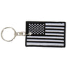 Hot Leathers KCH1061 Black and White American Flag Keychain