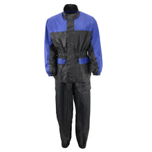 NexGen Ladies XS5031 Blue and Black Water Proof Rain Suit with Cinch Sides