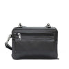 Hot Leathers PUA1175 Black Leather Small Concealment Crossbody Purse