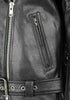 Milwaukee Leather LKL2700 Ladies Classic Black Leather Police Style Jacket with Side Laces