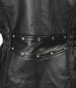 Milwaukee Leather LKL2710 Women's Classic Black Braided Motorcycle Jacket with Studded Back