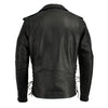 Milwaukee Leather LKM1711TALL Men's Black Tall-Sizes Side Lace Police Style Leather Jacket