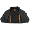 Milwaukee Leather LKM3702 Men's Black Western Style Leather Motorccycle Vest with Buffalo Snaps