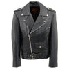 Milwaukee Leather LKY1950 Youth Size Classic Style Black Police Biker Leather Jacket