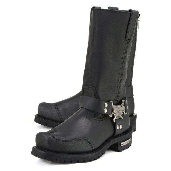 Milwaukee Motorcycle Clothing Company MB415 Black Leather Harness Boots Men\'s 11 READ!! Milwaukee Boots 10.5 D Harness Motorcycle Black  main image 4