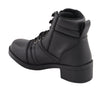 Milwaukee Leather MBK9285 Boys Black Lace-Up Biker Style Boots
