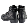 Milwaukee Leather MBL9300 Women's Black Leather Lace-Up Motorcycle Rider Boots with Size Zipper