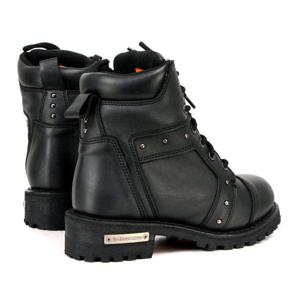 Milwaukee Leather MBL9319 Women's Black Full Grain Leather