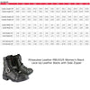 Milwaukee Leather MBL9325 Women's Black Lace-Up Leather Boots with Side Zipper