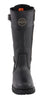 Milwaukee Leather MBL9385 Women's Black 15-Inch Calf Laced Leather Riding Boots with Side Zipper