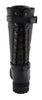 Milwaukee Leather MBL9385 Women's Black 15-Inch Calf Laced Leather Riding Boots with Side Zipper