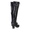 Milwaukee Performance MBL9424 Women's Black Above the Knee Boots with Lace-Up Closure