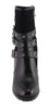 Milwaukee Performance MBL9433 Women's Black Triple Buckle Strap Riding Boots with Block Heel