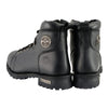 Milwaukee Leather MBM100 Men's Black Leather Lace-Up Motorcycle Boots with Side Zipper