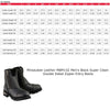 Milwaukee Leather MBM102 Men's Black Smooth Double Sided Zipper Entry Motorcycle Leather Boots