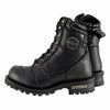 Milwaukee Leather MBM9030W Men's Black 'Wide-Width' 8-inch Lace-Up Classic Logger Boots