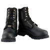 Milwaukee Leather MBM9036WP Men's Black 'Wide Width' 7-inch Lace to Toe Waterproof Leather Boots