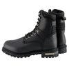 Milwaukee Leather MBM9036WP Men's Black 'Wide Width' 7-inch Lace to Toe Waterproof Leather Boots