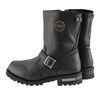 Milwaukee Leather MBM9090W Men's Black 'Wide Width' Classic Engineer Boots with Abrasion Guard