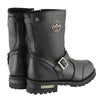 Milwaukee Leather MBM9090W Men's Black 'Wide Width' Classic Engineer Boots with Abrasion Guard