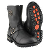 Milwaukee Leather MBM9090W Men's Black 'Wide Width' Classic Engineer Boots with Abrasion Guard