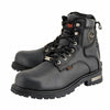 Milwaukee Leather MBM9097WPST Men's Black 'Wide-Width' 6-inch Logger Steel Toe Water Proof Leather Boots