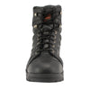 Milwaukee Leather MBM9115 Men's Black Leather 6-Inch 'Tactical Style' Motorcycle Rider Biker Boots