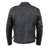 Milwaukee Leather MDM1020 Men's Black Classic 'Waxed' MC Denim Jacket with Armor