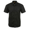 Milwaukee Leather MDM11669 Black Button Up Heavy-Duty Work Shirt for Men's, Classic Mechanic Work Shirt w/ Pockets