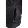 Milwaukee Leather MDM3020 Men's Black Denim '5-in-1' Club Style Vest with Removable Hoodie