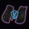 Milwaukee Leather MG7502 Men's Black Leather ‘Cool-Tec’ with i-Touch Screen Compatible Gel Palm Motorcycle Hand Gloves