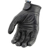 Milwaukee Leather MG7536 Men's Black ‘Cool-Tec’ Leather Gel Palm Motorcycle Hand Gloves W/ Flex Knuckles