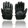 Milwaukee Leather MG7551 Men's Black Cowhide Leather Gauntlet Motorcycle Hand Gloves W/ i-Touch Screen and Waterproof